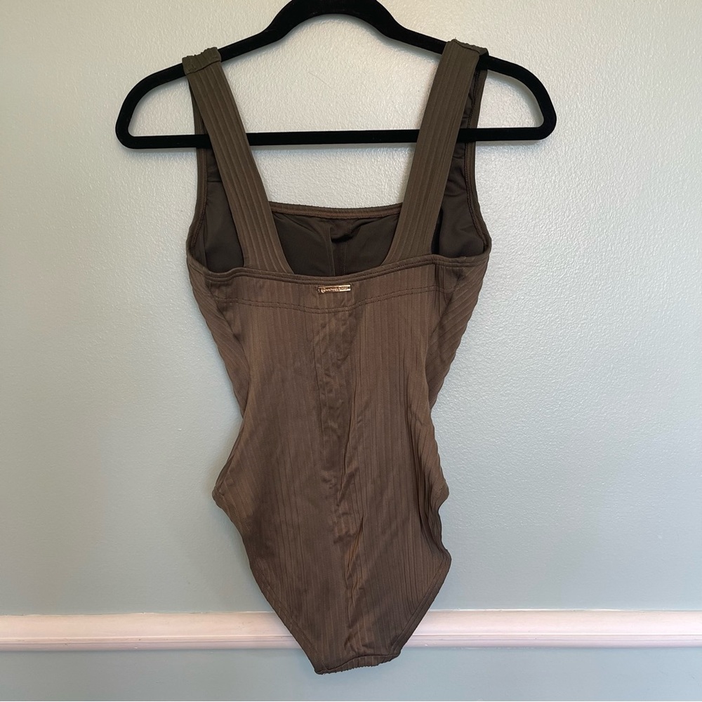 MK Ribbed Olive Green One Piece
